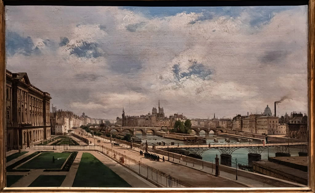 Veduta di Parigi dal Palazzo del Louvre - Museo d'Arte Moderna di Ca' Pesaro, Venezia